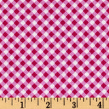 Pink Gingham / Plaid Dog Collar