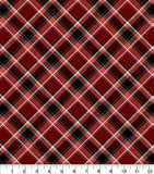 Red Plaid Christmas Dog Collar