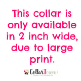 Red Snowman Dog Collar - Two Tone or One Pattern Option.