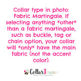 Red Christmas Tree Dog Collar - with Green Herringbone Control Loop