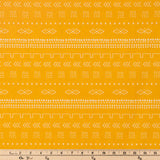 Yellow Tribal Modern Wide Dog Collar