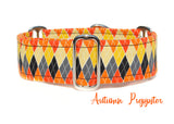 Harlequin / Argyle Halloween Dog Collar