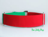 Red and Green Dog Collar