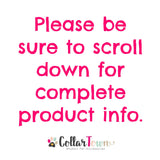 Solid Orange Martingale or Buckle Collar - Brass or Nickel Hardware