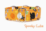 Cute Orange Halloween Glow in the Dark Dog Collar