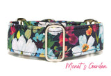 English Floral Garden Dog Collar