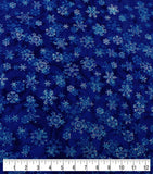 Blue Snowflakes Dog Collar