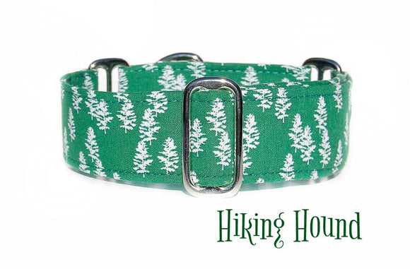 Green Pine Forest Dog Collar
