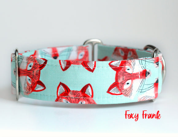 Fox Martingale Dog Collar, 1.5