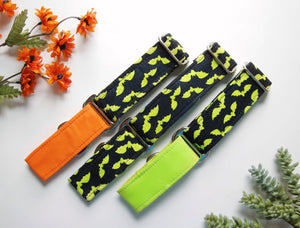 Halloween Bats Martingale Collars 1.5" Large (13 - 17") Ready to Ship