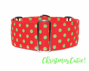 Polka Dot Christmas Dog Collar