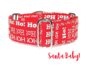 Red HoHoHo Christmas Dog Collar