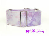Marble Lilac Purple Dog Collar