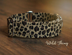 Modern Leopard Print Dog Collar